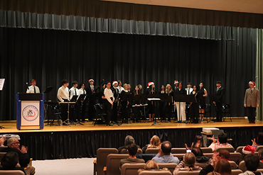 The audience were part of the performance as they joined the Wind Ensemble to play "Jingle Bells."