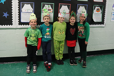 Students had fun expressing their creativity with their clothes and headbands.