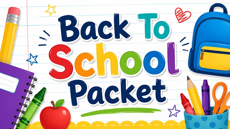 Lee Road Back To School Packet