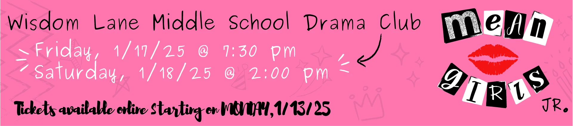 Wisdom Lane Drama Presents Mean Girls Jr.