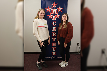 Two students at General Douglas MacArthur High School in the Levittown School District have been selected at Hugh O'Brian Youth Leadership ambassadors for the 2023-24 school year for their volunteer work.
