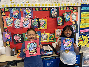 Mrs. Dunleavy's 4th grade students brought in the new year by creating snow globes about their interests, personal goals, and academic goals for 2024.