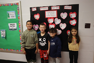 Students at Lee Road Elementary School in the Levittown School District shared their dreams of peace between all in celebration of Martin Luther King Jr. Day on Jan. 9.
