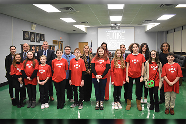 Students have a gift for gab at Salk Middle School in the Levittown School District, and that was the inspiration for the new Pod Squad.