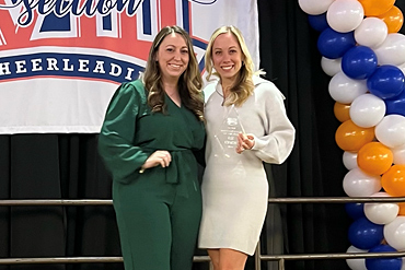 Division Avenue High School Varsity Cheerleading Coach, Liz Lynch, was selected by the Nassau County Cheerleading Coaches Association as the 2024 Assistant Coach of the Year.