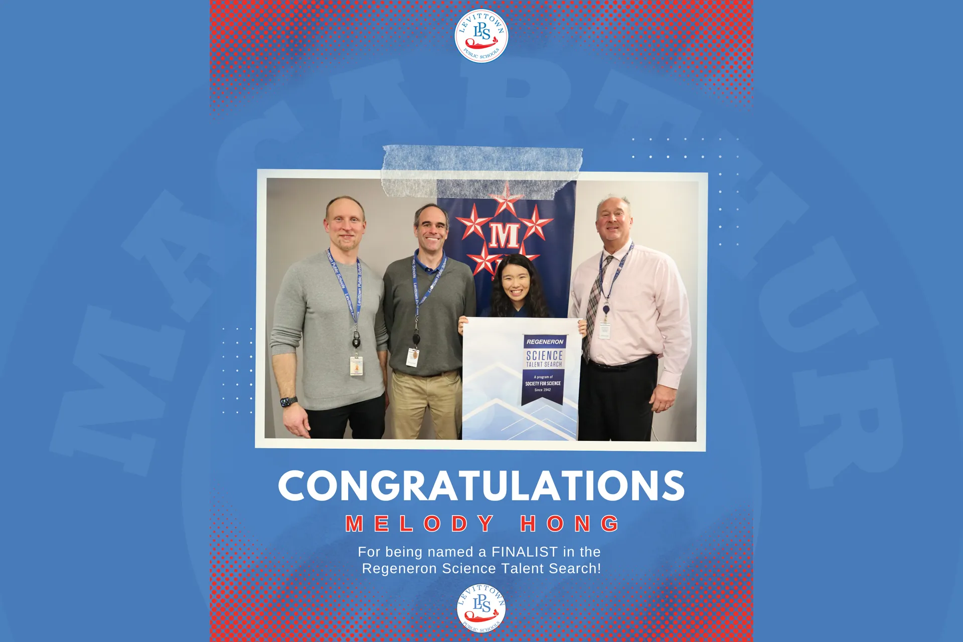Congratulations to General Douglas MacArthur High School senior Melody Hong on being named a FINALIST in the 2025 Regeneron Science Talent Search!