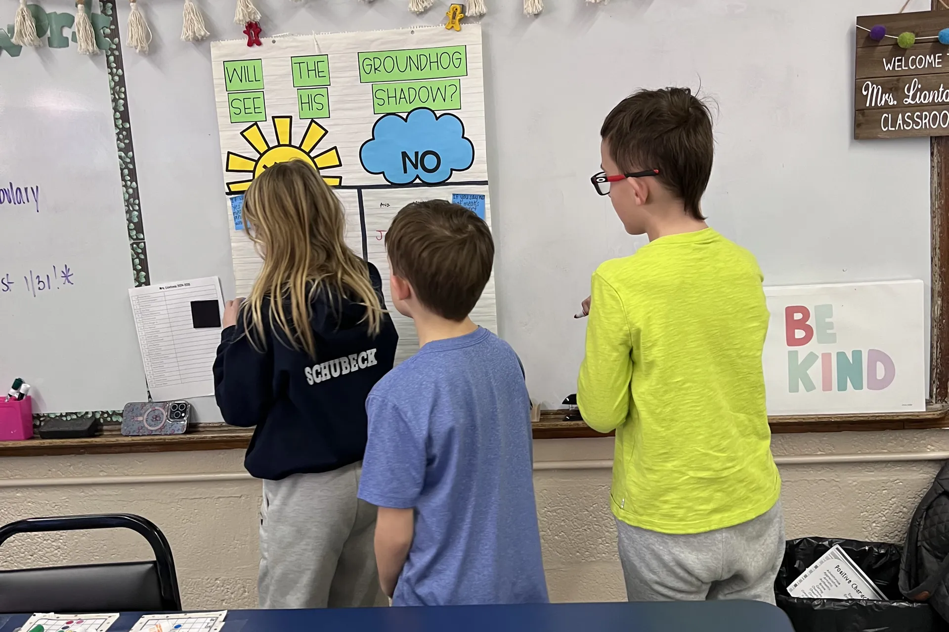 Groundhog Day Predictions With Mrs. Liontonia and Ms. Maney's Third Grade Students - image002