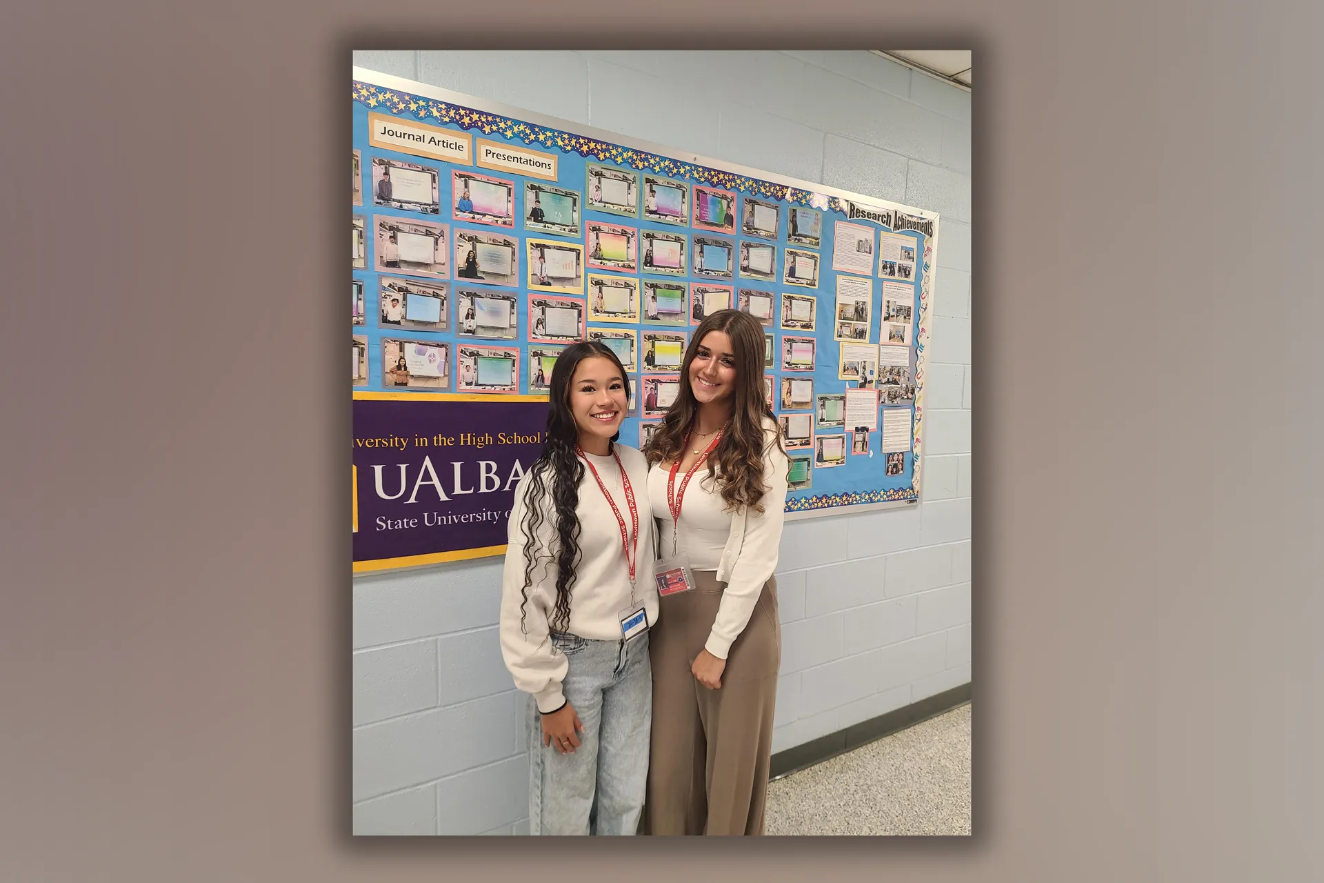 MacArthur High School's future leaders, Ava Collins and Danielle Herrera, participated in the Science and Research for Awareness Series (SARAS) at Stony Brook University from July 725, 2025.