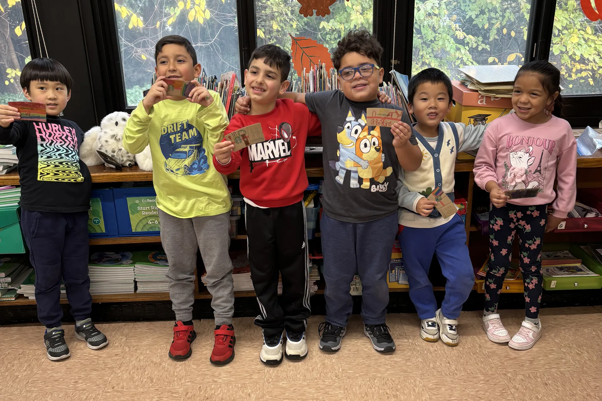 Summit Lane First Graders Celebrate World Kindness Day By Decorating Starbucks Coffe Sleeves - image004