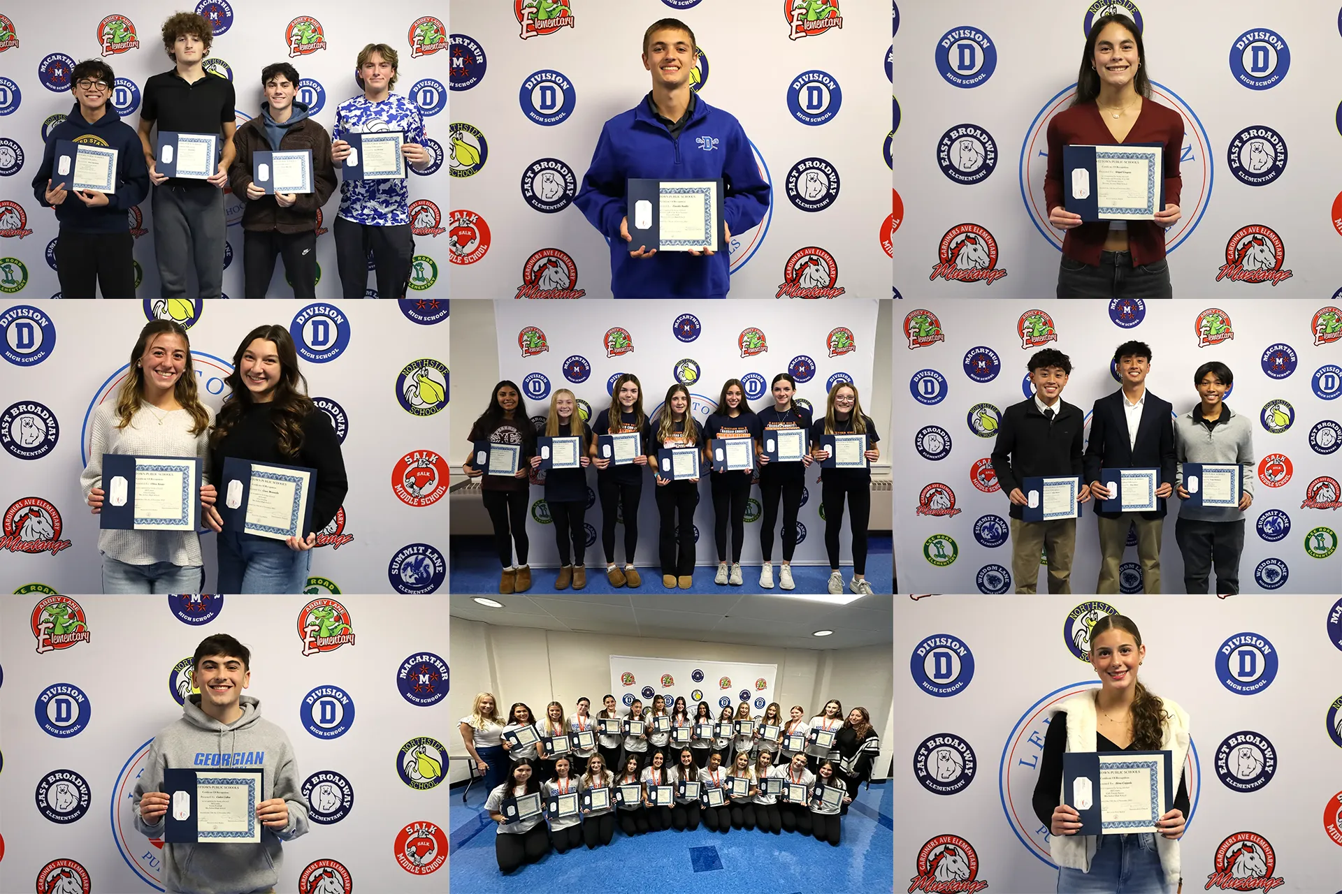 Dozens of athletes who played successful seasons in the Levittown School District were honored and applauded at the Nov. 19 board of education meeting.