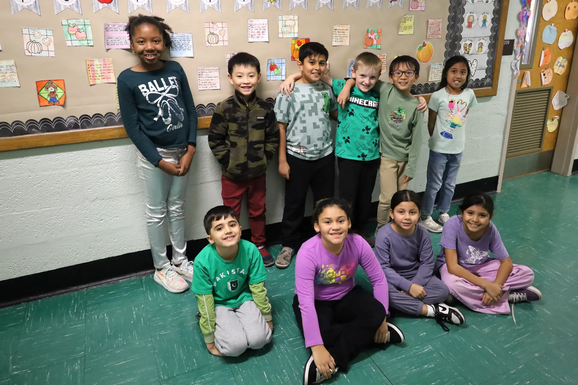 Green, purple and silver filled Northside's hallways.