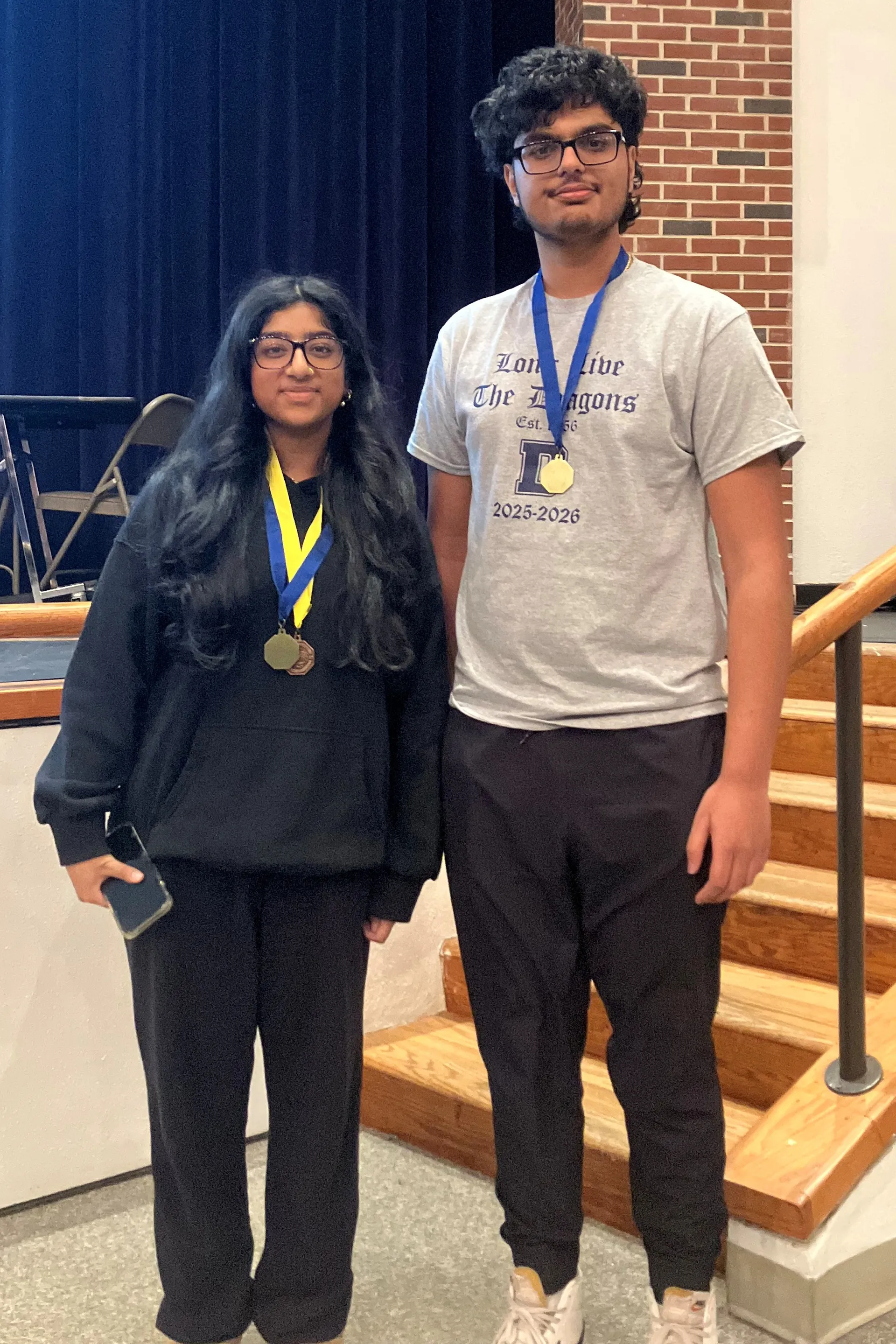 1st place in Machines - Agampreet Baidwan and Shruthika Veeravalli