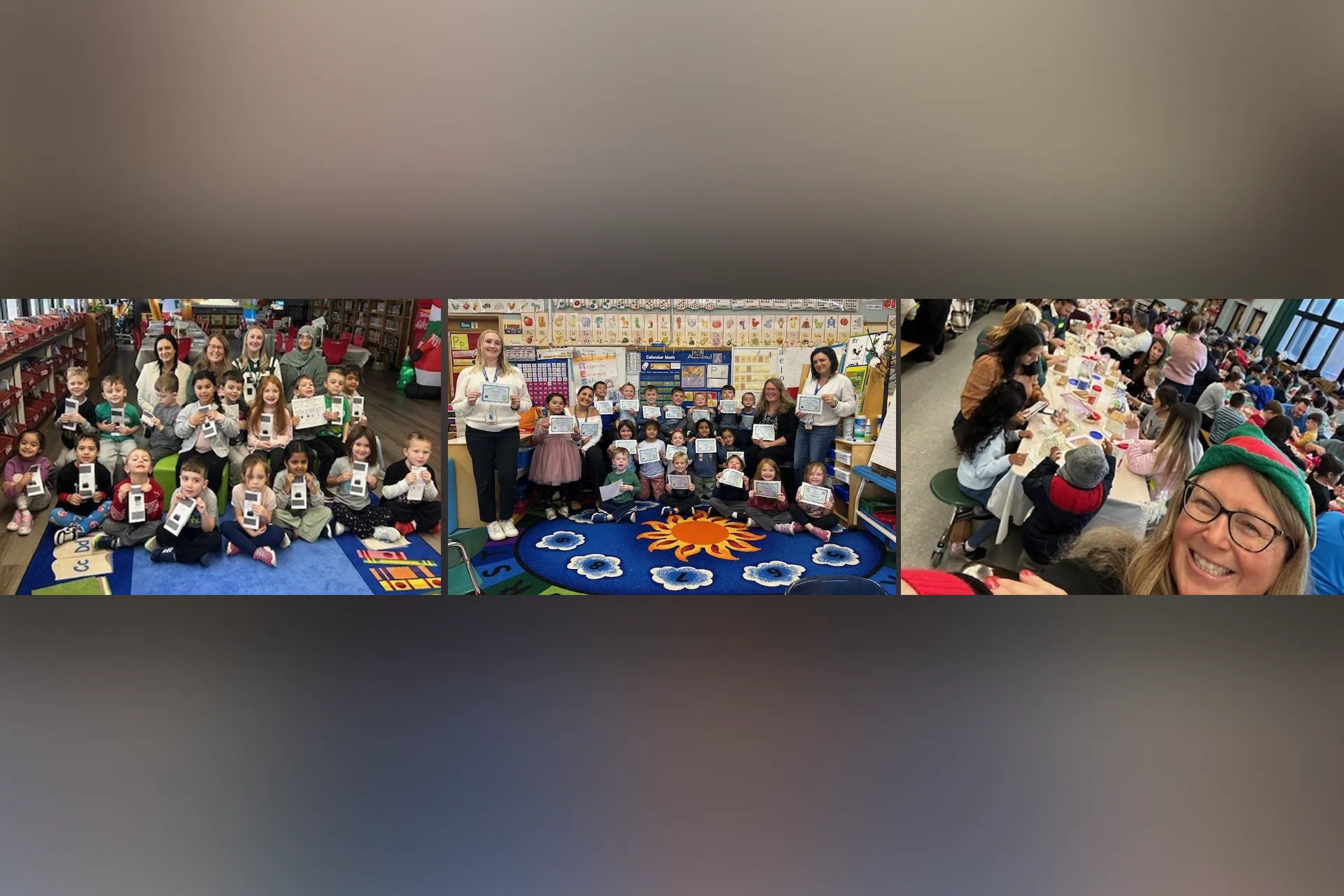 December was full of fun at Gardiners Avenue Elementary School! Kindergarten students enjoyed reading The Gingerbread Baby by Jan Brett and worked with a guest designer to create gingerbread houses that would keep the Gingerbread Baby safe during a STEAM activity.