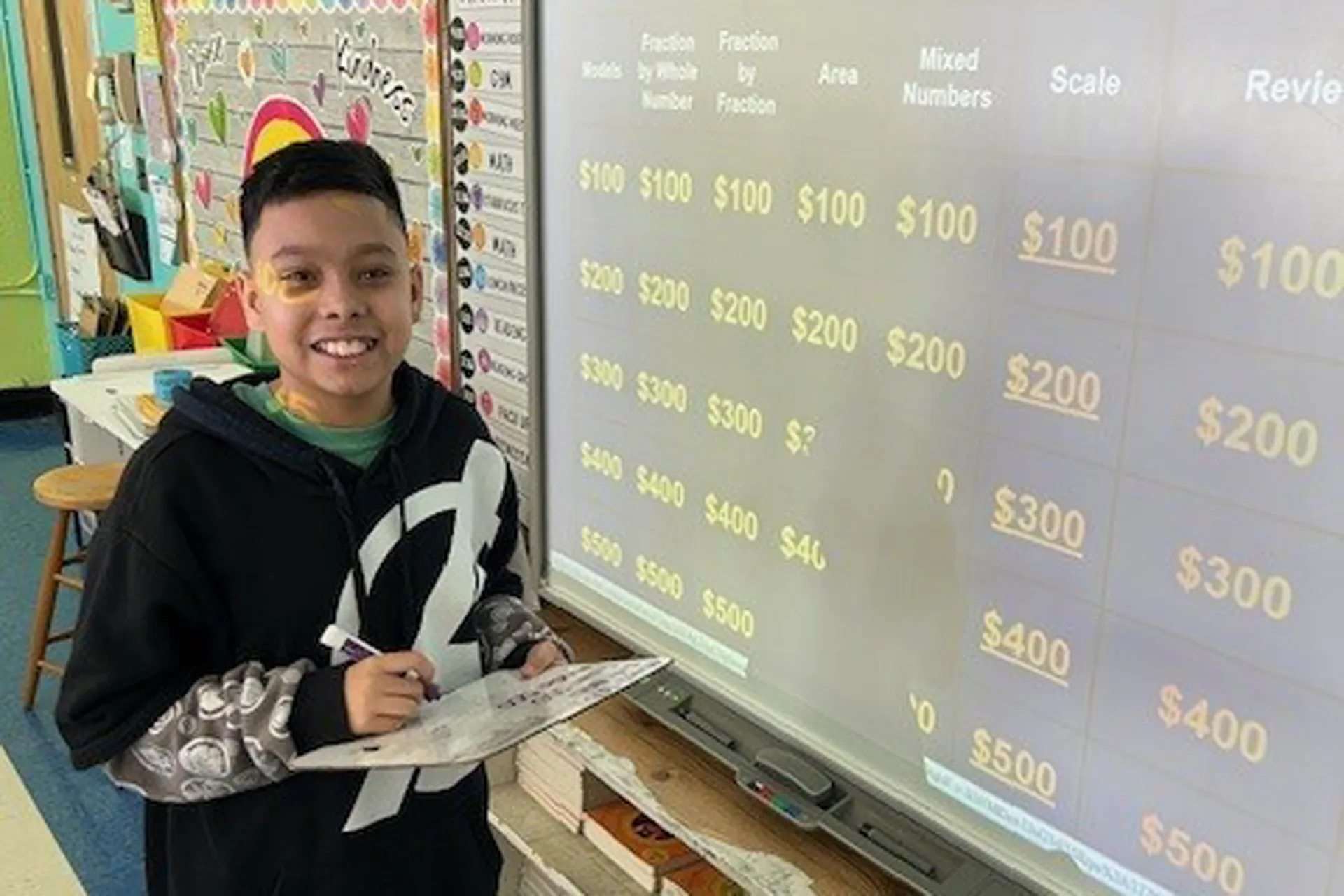 Mrs. Tavella and Mrs. Dunleavy's Fifth Graders Learn Fractions and Teamwork - image002