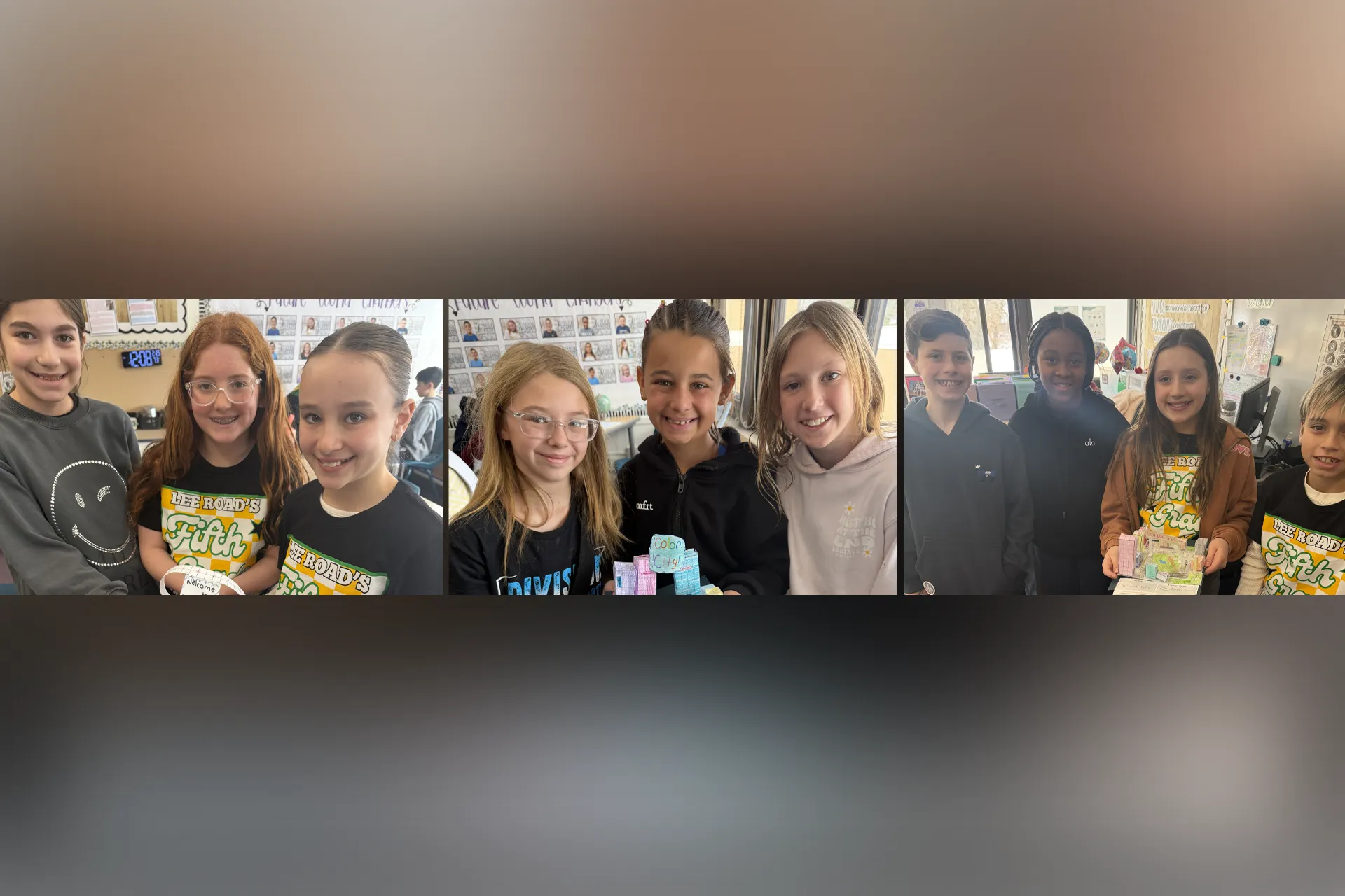 In Ms. Vrachnas' class, 5th graders designed their own Volume City, building structures and calculating the volume of each one.