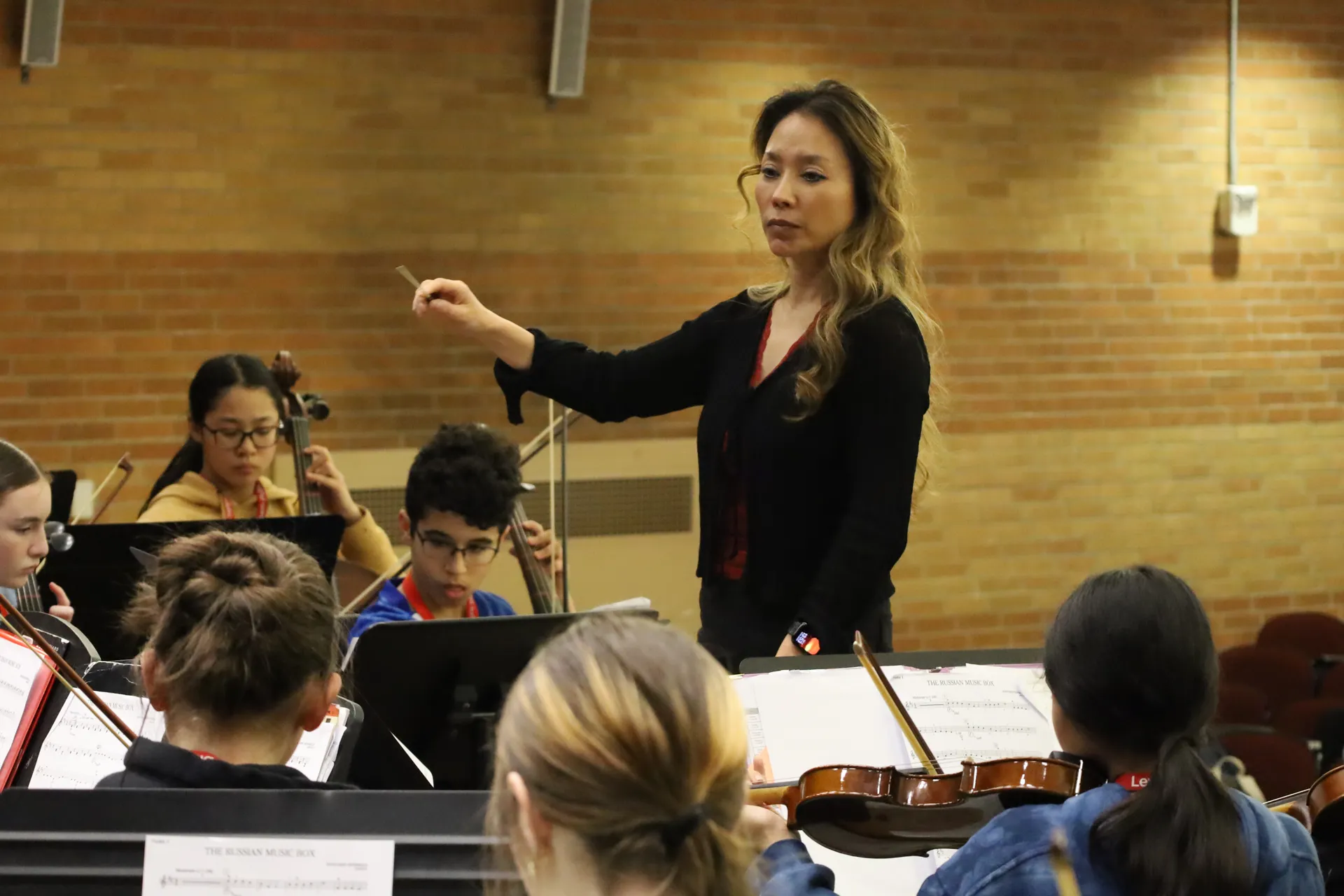 Orchestra players refined their performance and gained a deeper appreciation for Mrs. Newbold's work.