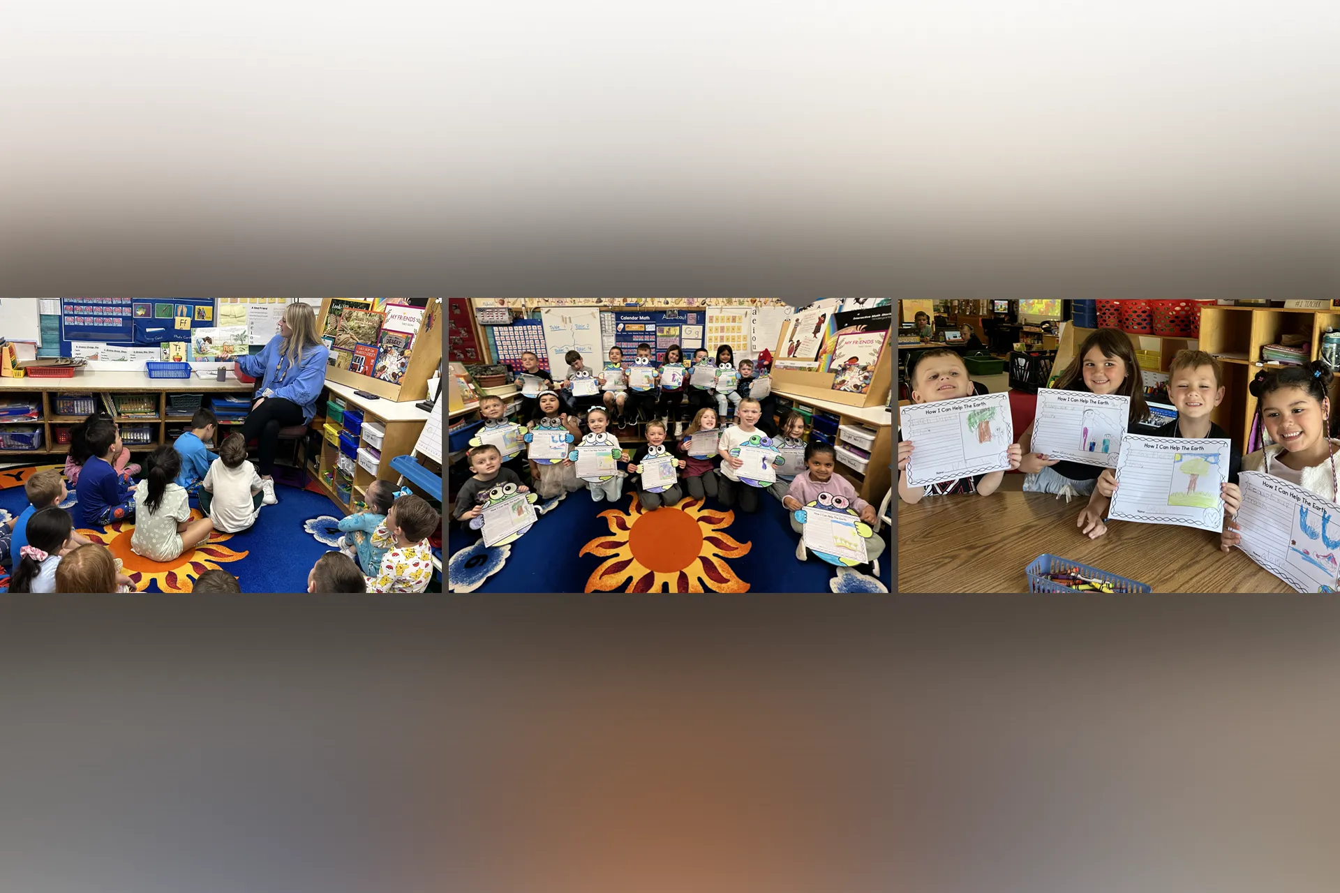 Mrs. Bergersen, Ms. Maynard and Ms. Maney's Kindergarteners Celebrate Earth Day