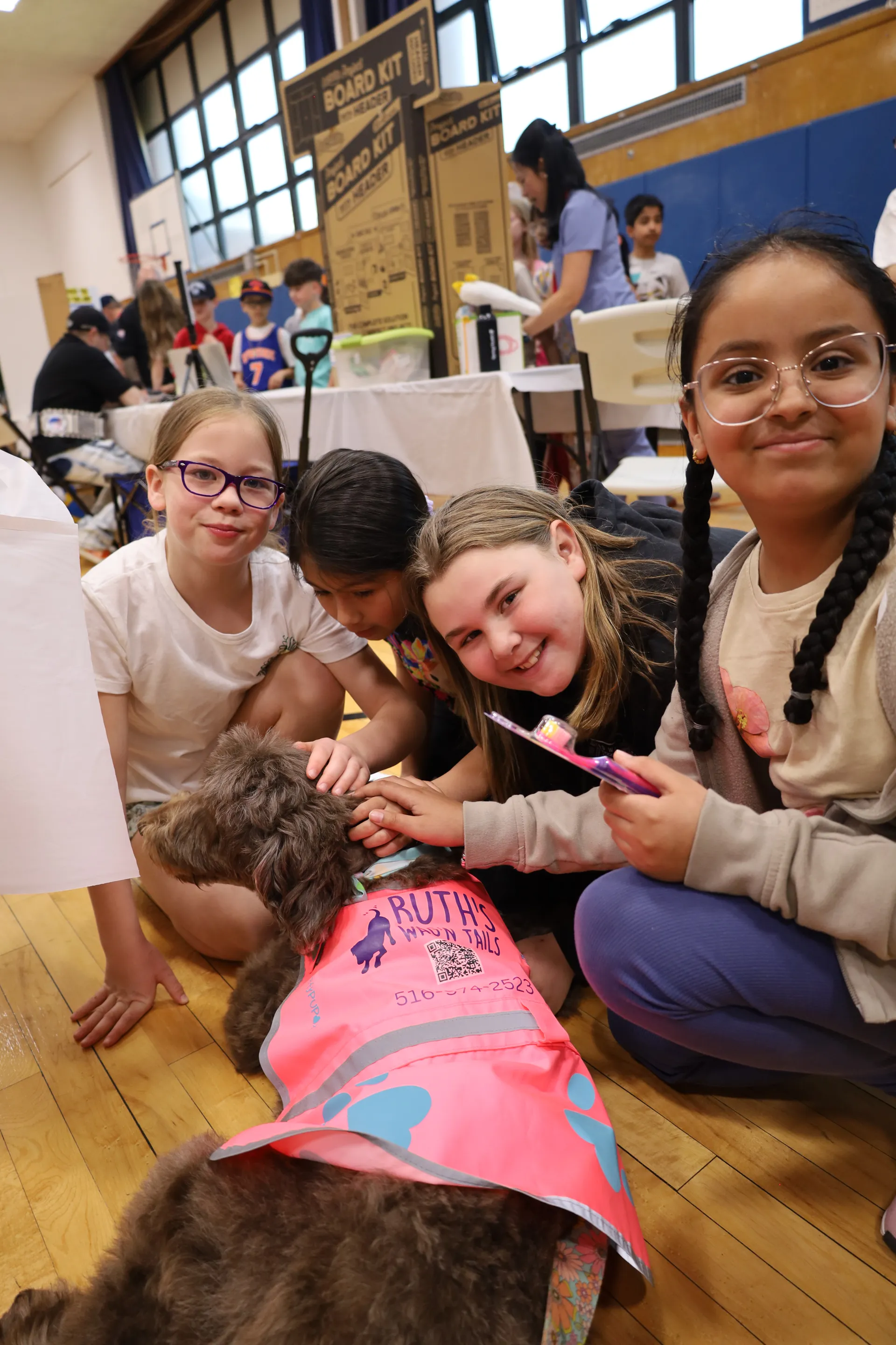Pets for furry friends were part of the fun.