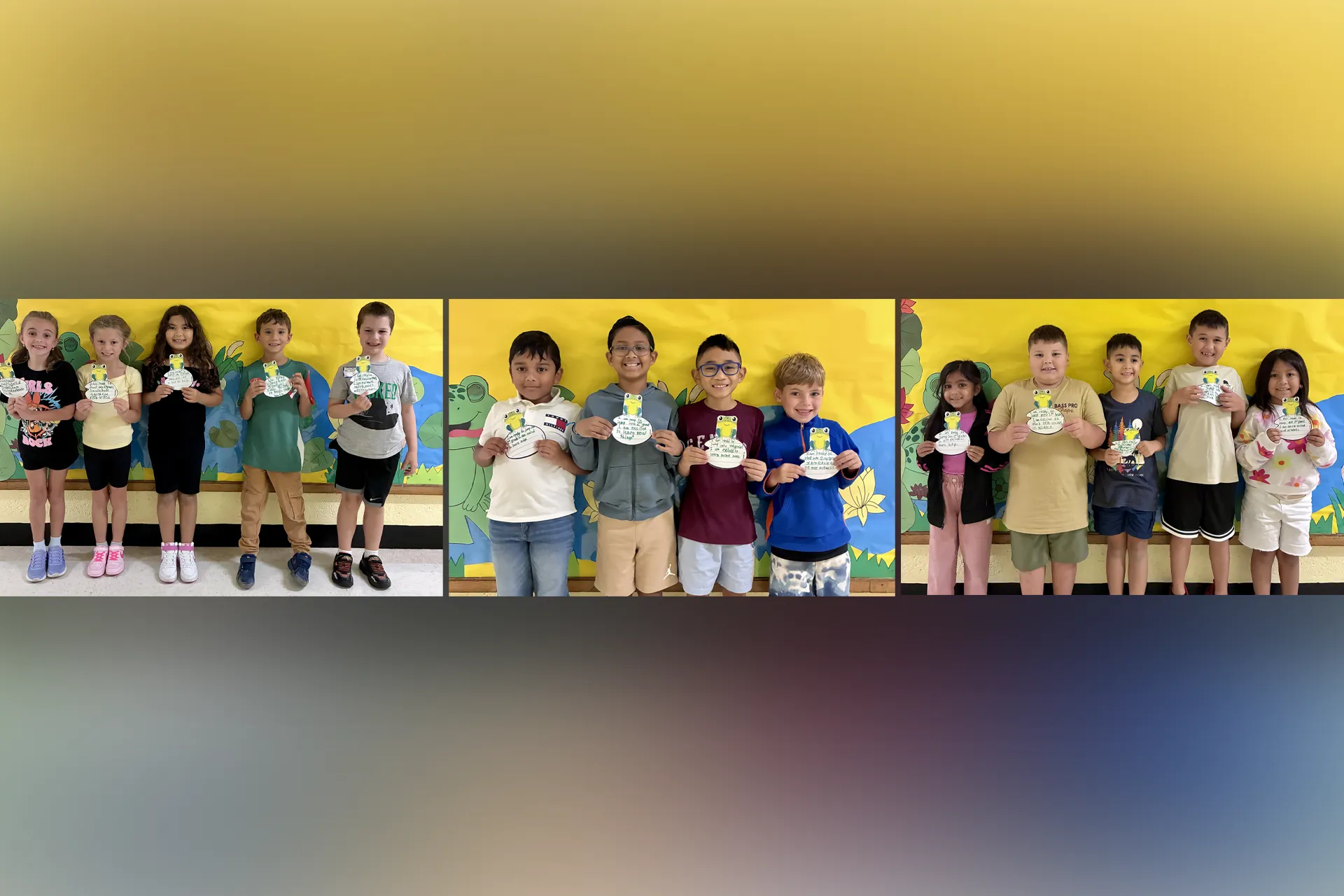 Ms. Croce's second graders recently wrote about all the exciting things they are looking forward to during the upcoming school year as they "jump into second grade"